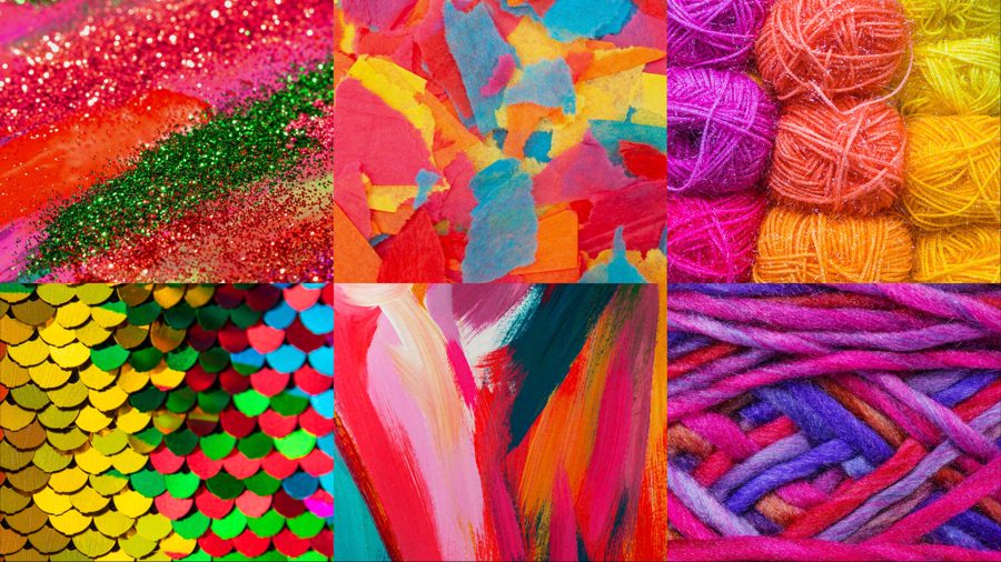 Brand book page showing a grid of macro texture photography